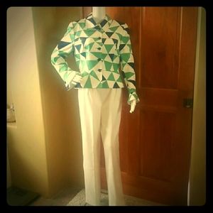 Lourdes Chavez Vintage Couture silk pant suit